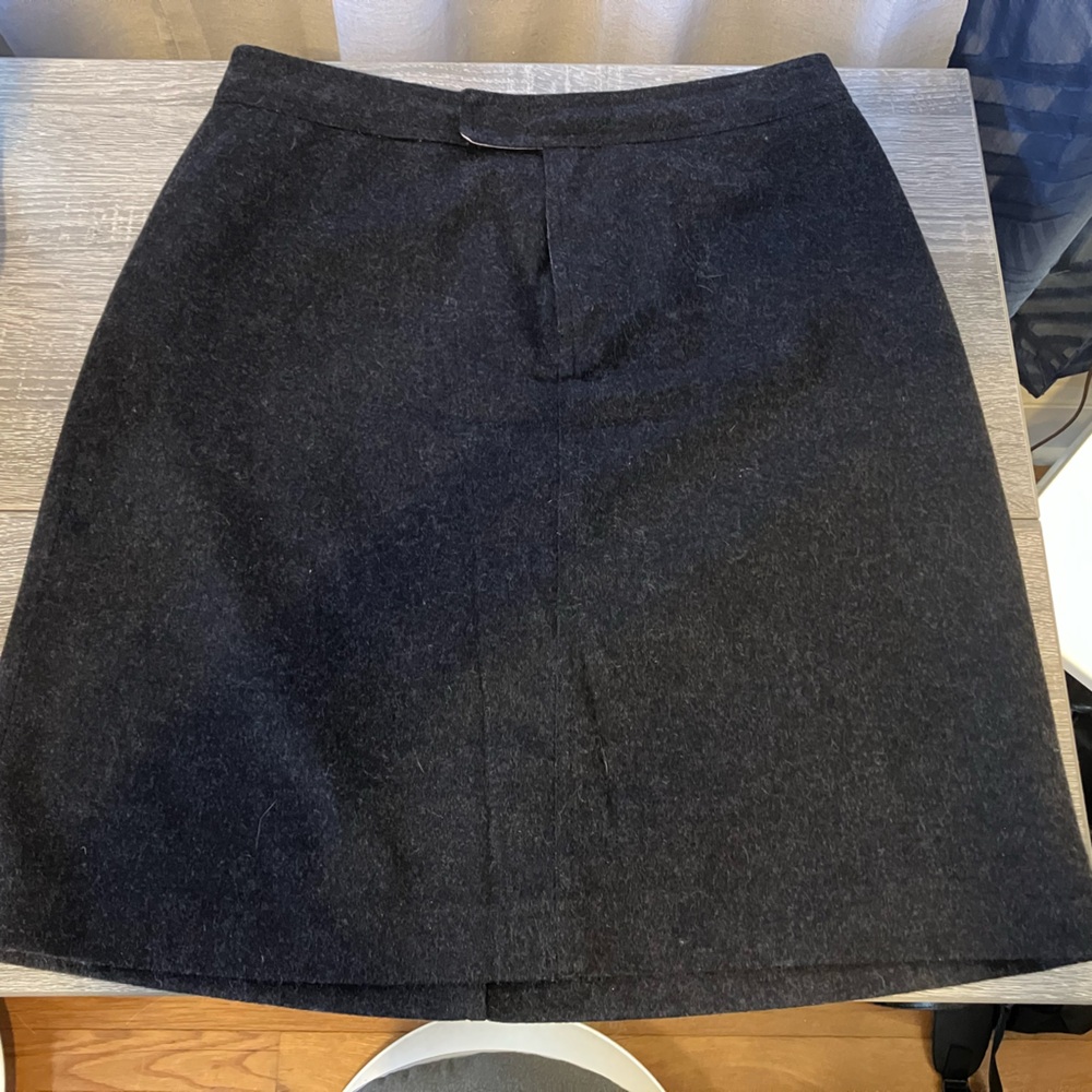 J. Crew wool blend Charcoal A-Line Skirt